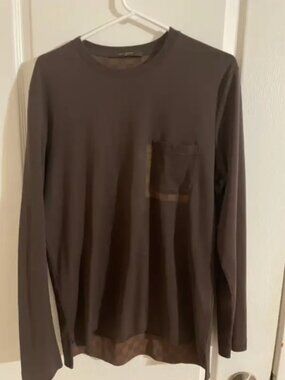Louis Vuitton Damier Pocket Long-Sleeve Tee